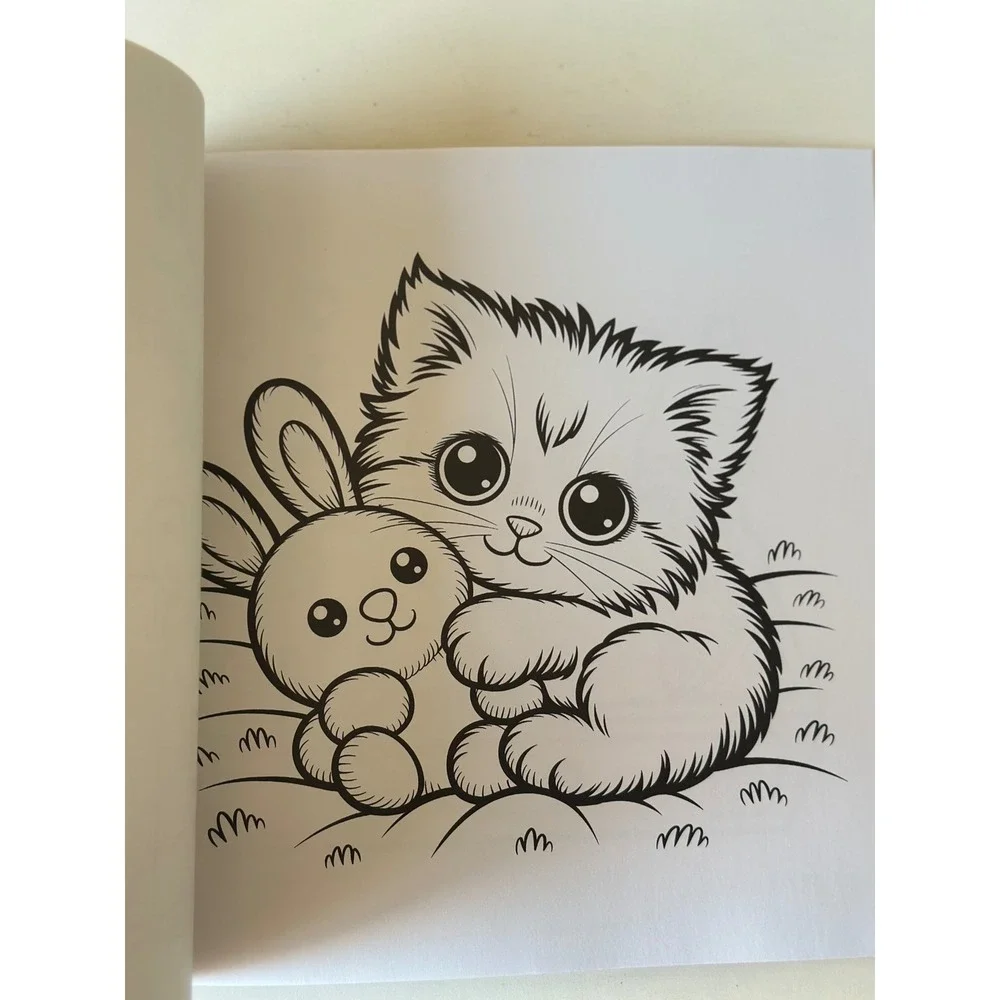 Creative Art Cute Cosy Colouring Kittens Coloring Book UK Edition